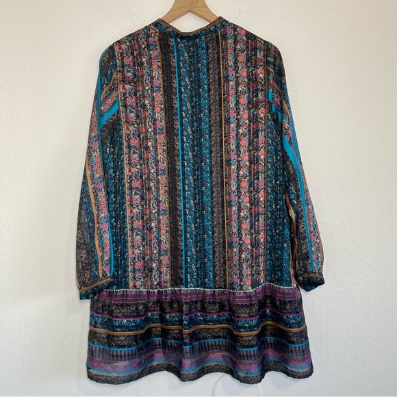 Soft Surroundings Women’s S Floral Lightweight Boho Tunic Top Ruffles NWT - Picture 6 of 7